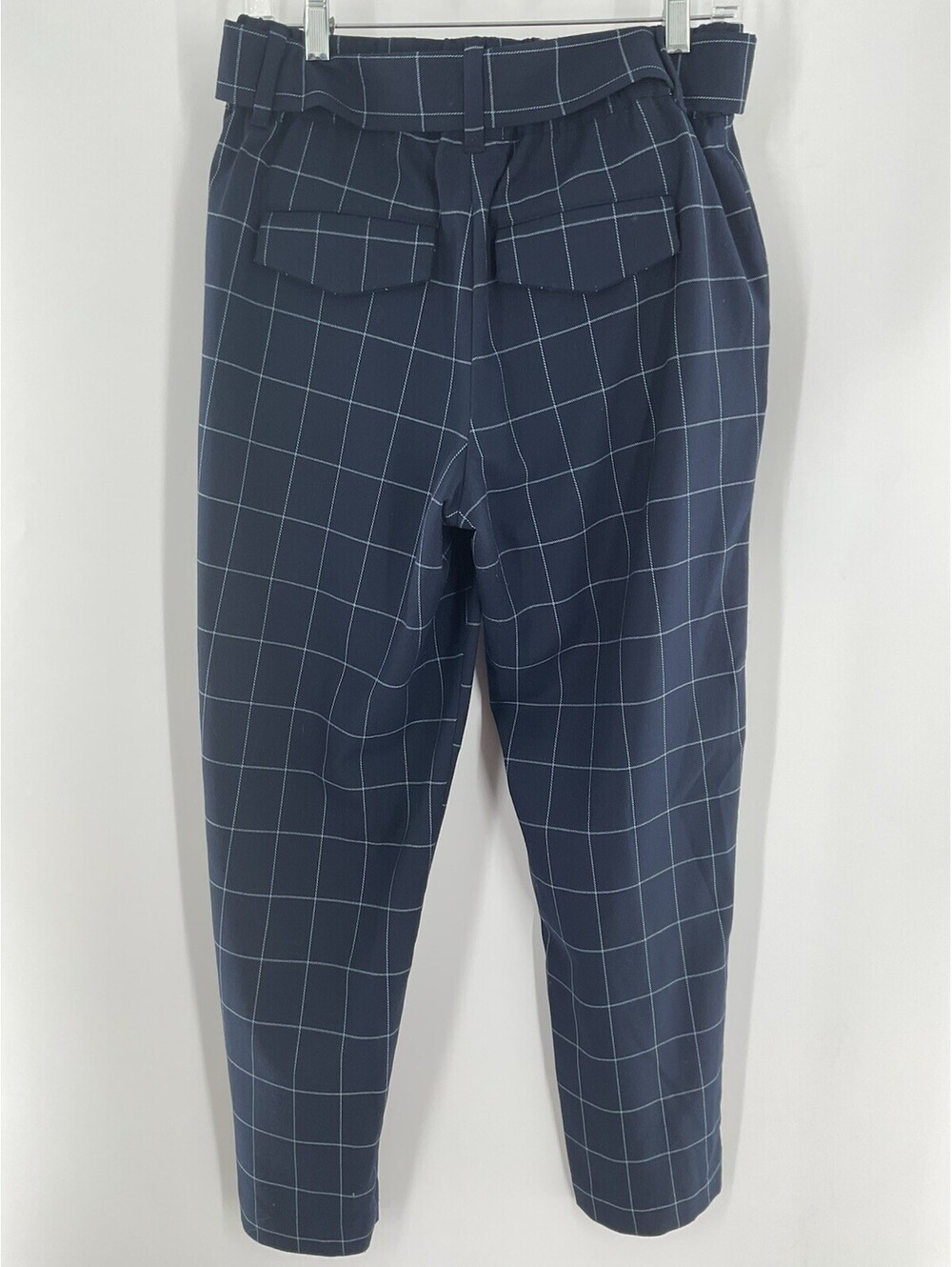 Size 6 Belted Blue Dress Pants 132 - Picture 4 of 5
